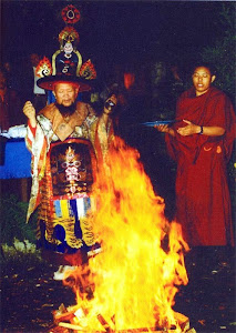 GESHE  JANCHUP GYALTSEN CON LAMA GANCHEN RIMPOCHE'