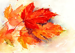 watercolor leaves autumn paintings fall sherry schmidt colors watercolors trees water paint gorgeous sherryschmidt winter watercolour paintingvalley anton semenov painted