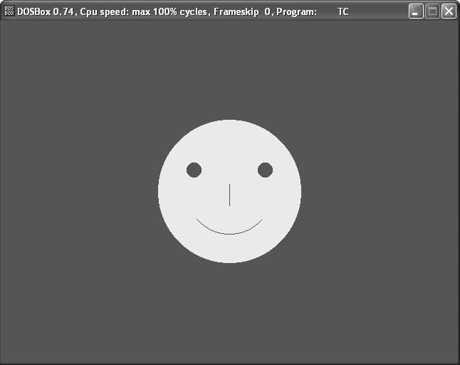 Knowledgepedia: Draw a smiley in C