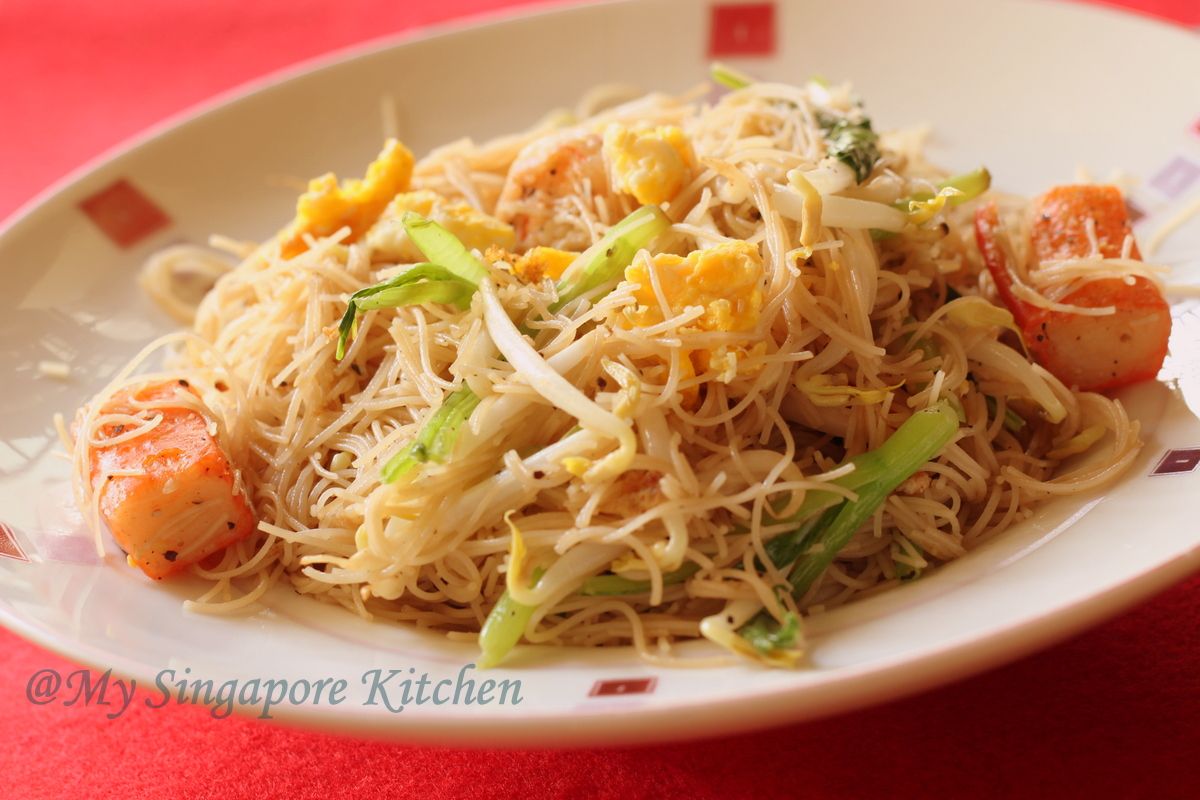 My Singapore Kitchen Singapore Style Seafood Bee Hoon Rice Vermicelli Noodles