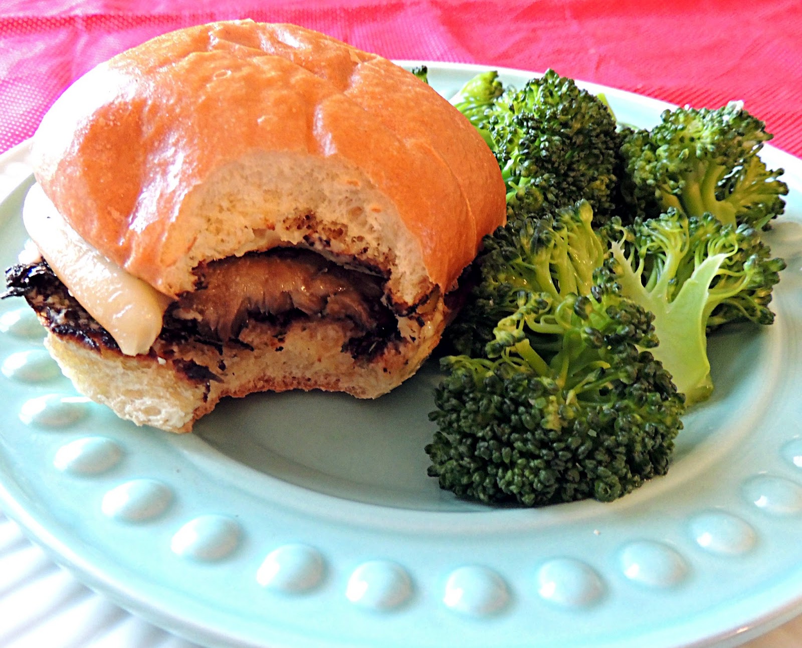 The Frugal Foodie Portobello Burger with Smoked Gouda and the Mexican