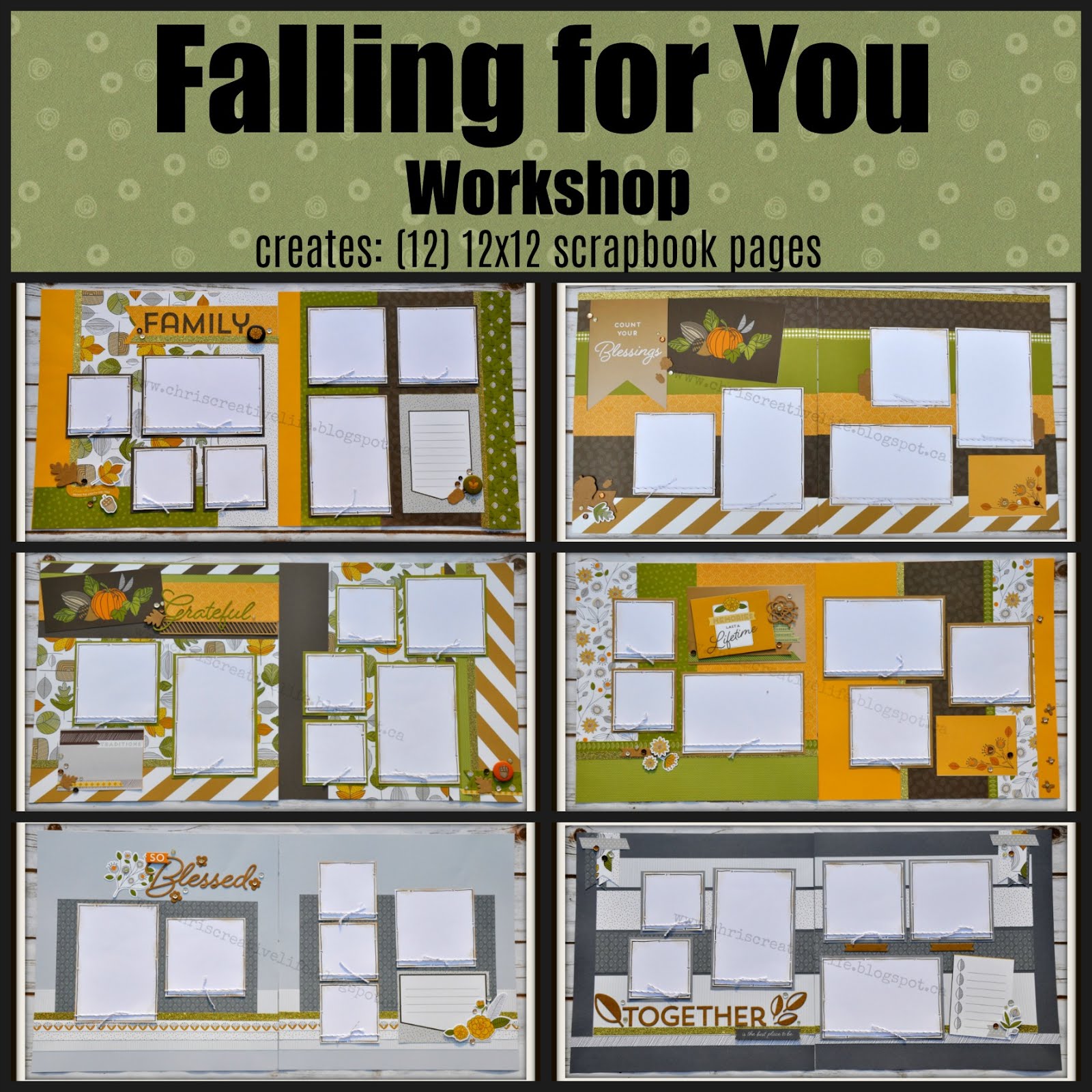 Falling for You Scrapbook Workshop