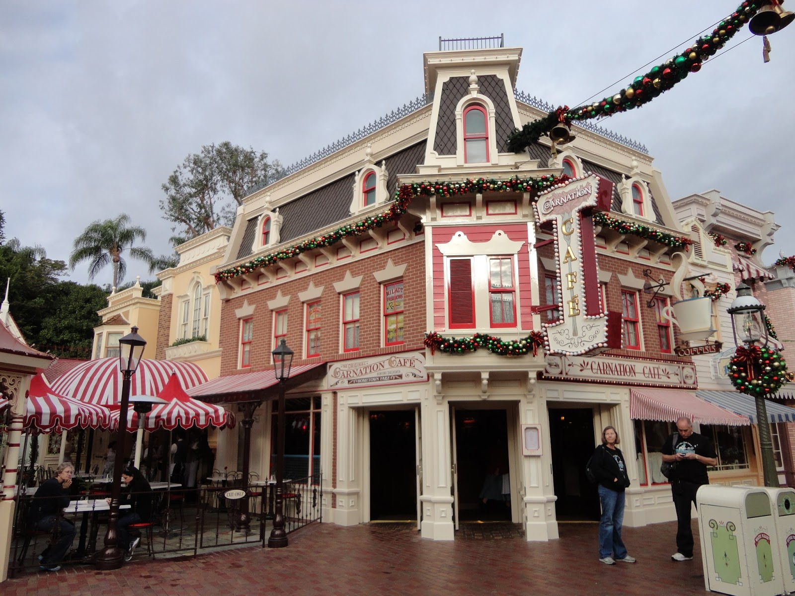 Disneyland: Main Street Carnation Cafe down Alleyway with Fortuosity Shop
