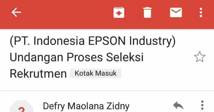 Pt Indonesia Epson Industry Loker Via Email Dan Jobstreet