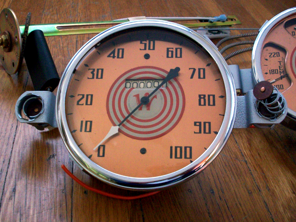 Deadly Curves 1948 White Trucks Stewart Warner Gauges