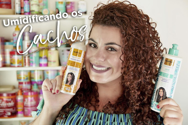 Umidificando os cachos!