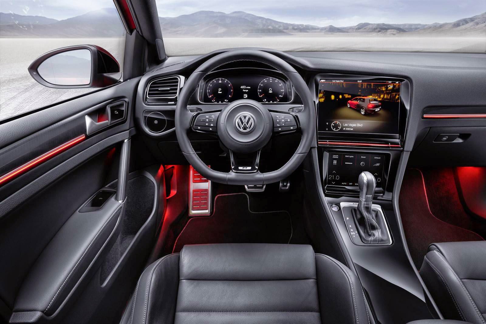 صور سيارات: فولز فاجن جولف ار تتش الاختبارية بمعرض  Volkswagen Golf R Touch  CES 