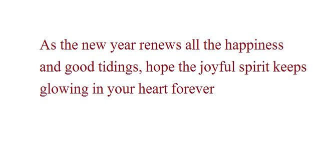 Happy New Year Messages