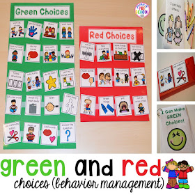 http://www.pocketofpreschool.com/2015/07/green-and-red-choice-board.html