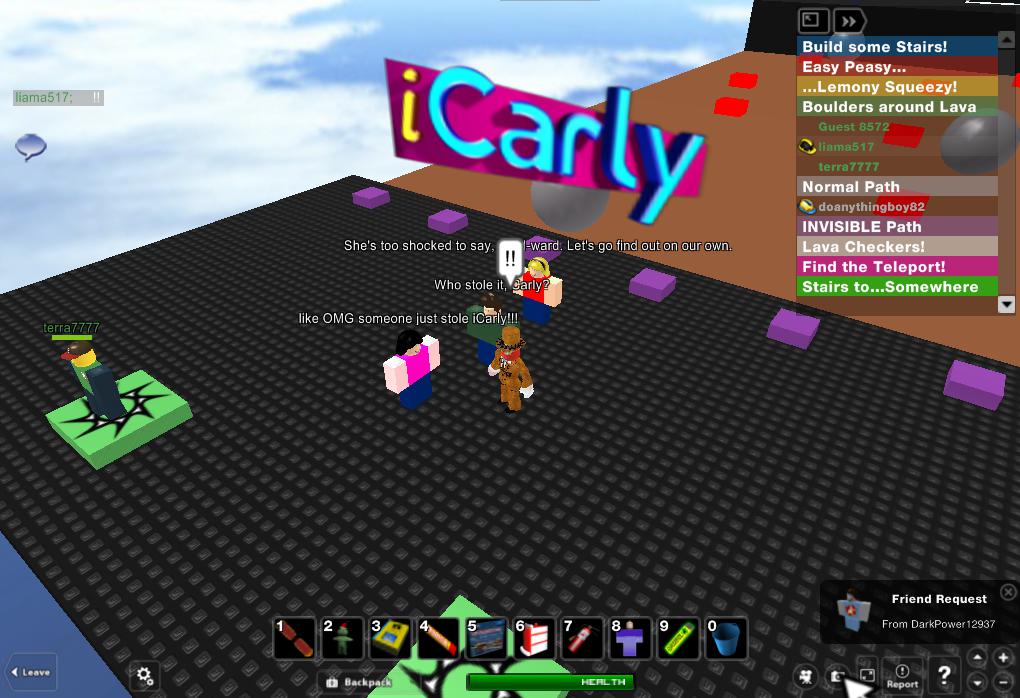 Someone Stole Icarly Obby Review The Current - icarly roblox