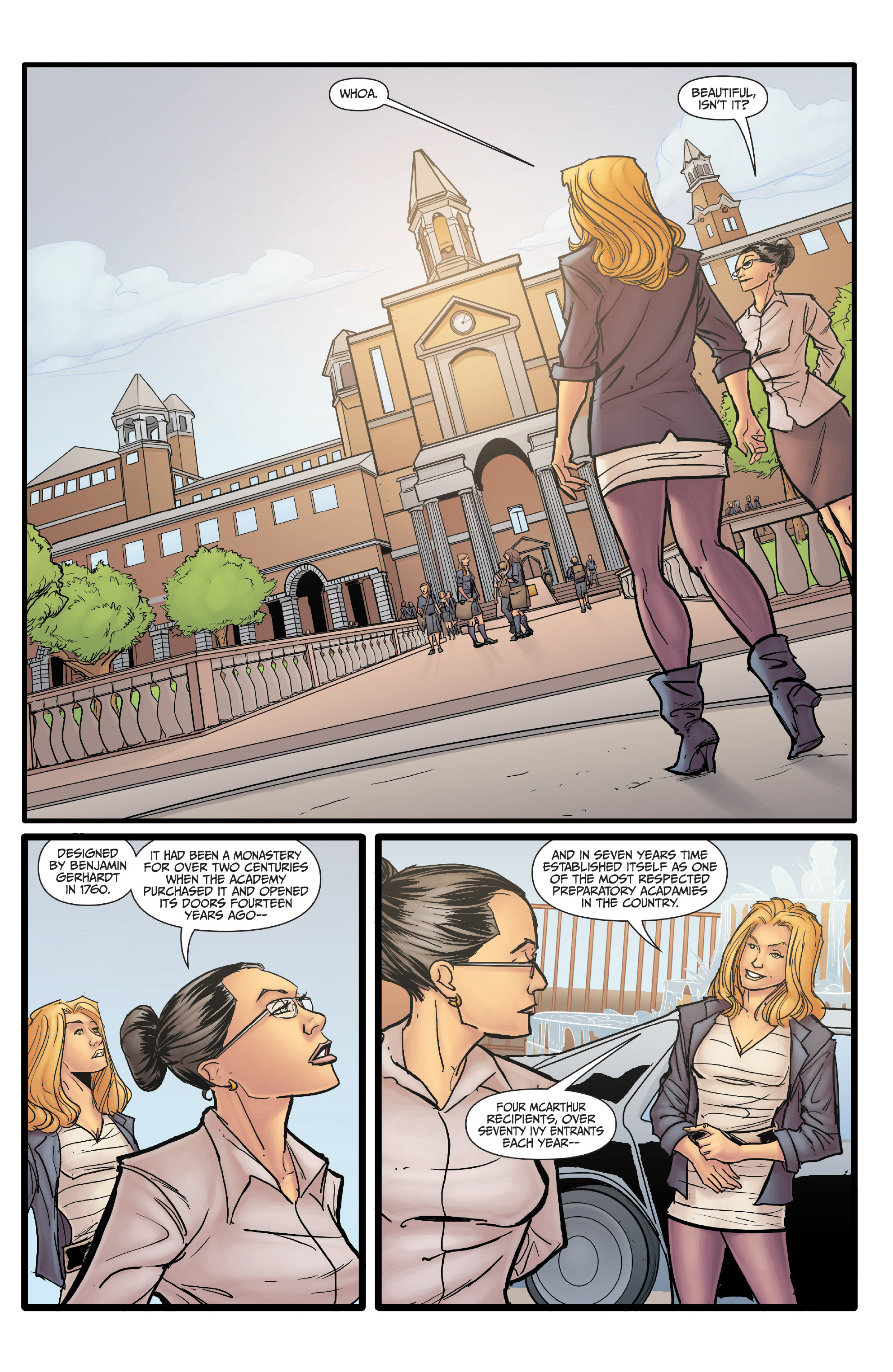 Read online Morning Glories comic -  Issue #1 - 29