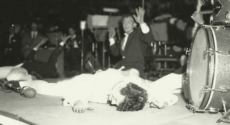 Rock'N'Roll top. Gene Vincent and his Blue Caps. Chicago April 1957