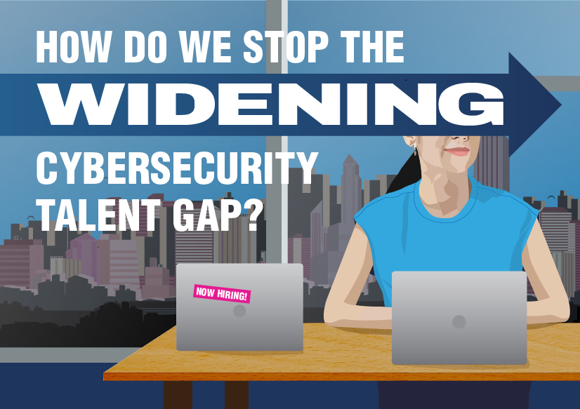 The Widening Cybersecurity Talent Gap Infographic