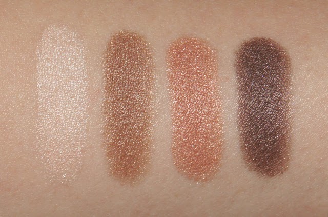 loreal color riche eyeshadow quad nude lingerie swatches