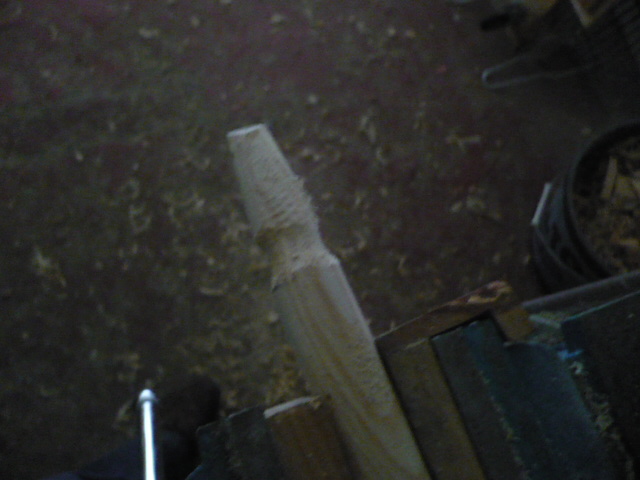 Arreglo de taburete, fabricacion de travesaño.