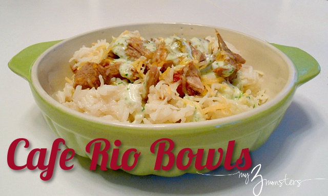 Cafe Rio inspired recipes, cilantro lime rice, cilantro dressing and sweet pork with Coke
