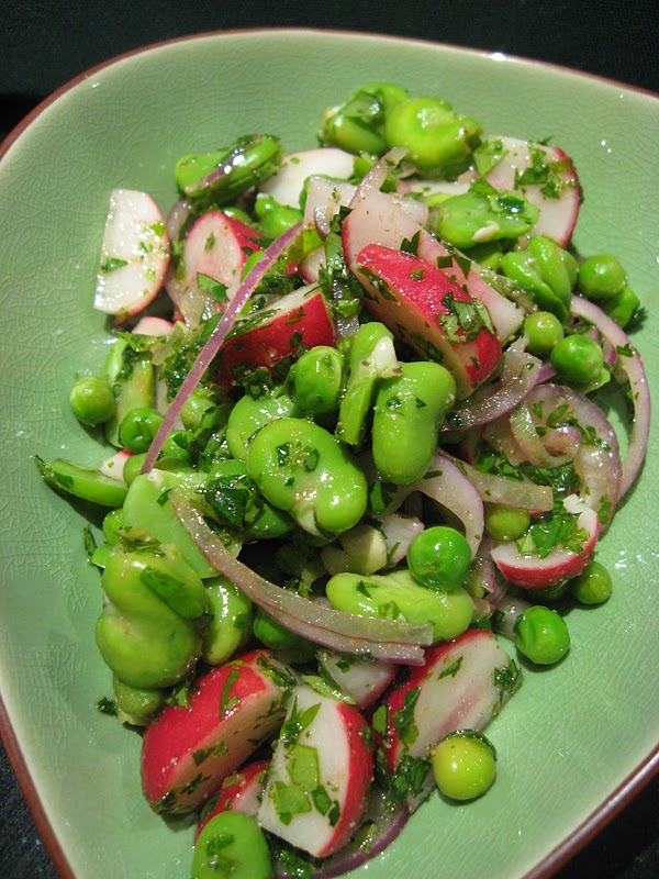 Morsels and Musings ottolenghi's radish & broad bean salad