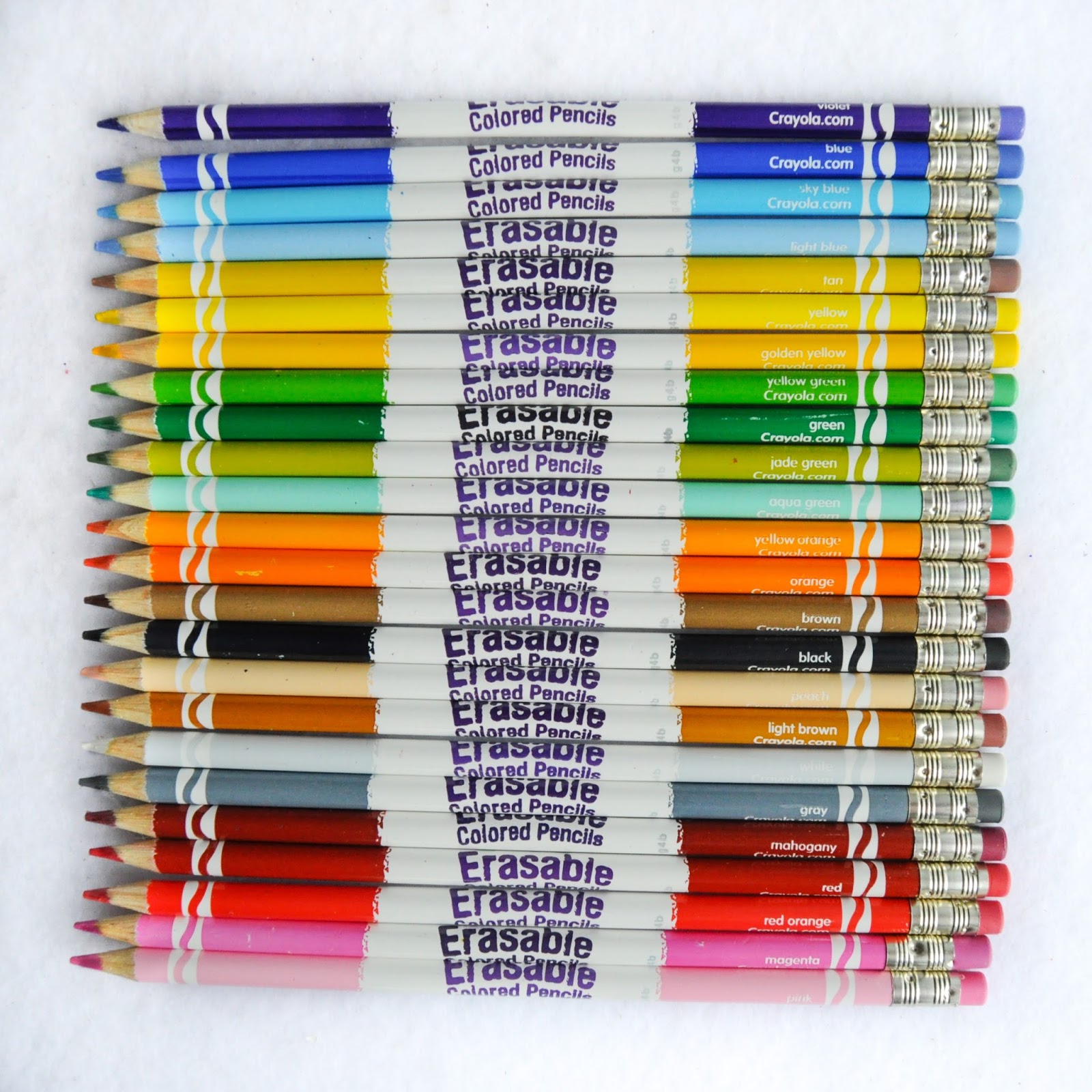 Erasable Colored Pencils What's Inside the Box Jenny's Crayon Collection