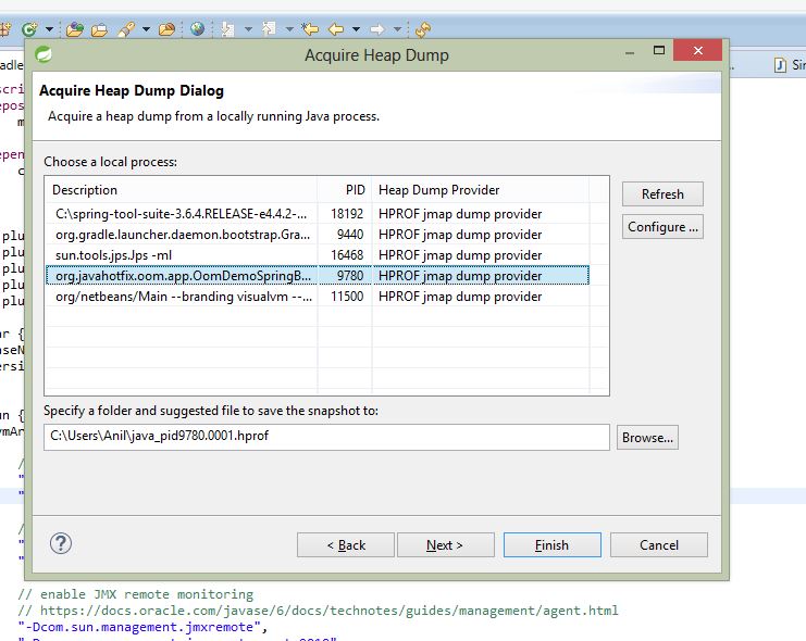 Analyzing Memory Leak, Heap Dump of java application using Eclipse