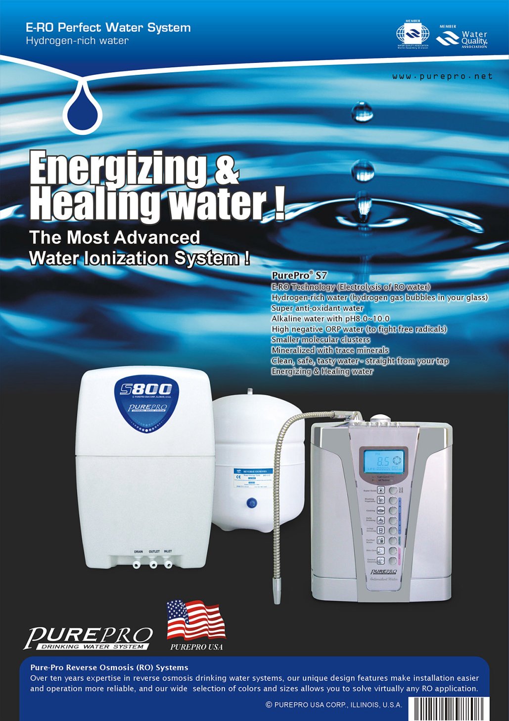 PurePro® Perfect Water Series - A combination of The Best of World !! ( RO / NF + Water Ionizer)