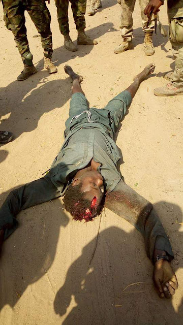 Photos: Boko Haram terrorists meet their waterloo in the hands of Civilian JTF in Borno 148 Photos: Boko Haram terrorists meet their waterloo in the hands of Civilian JTF in Borno