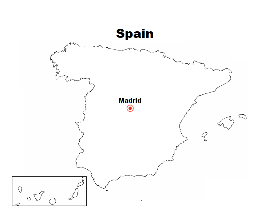 Blog de Biologia: Spain Map Coloring Page