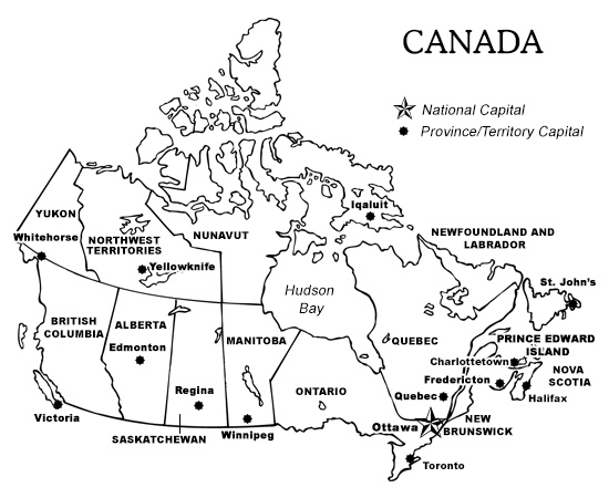 Printable Map Of Canada Printable Canada Map With Provinces Printable Map Of Canada Printable Canada Map With Provinces