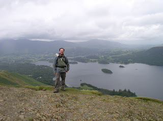 On the top of Cat Bells, my first Wainwright