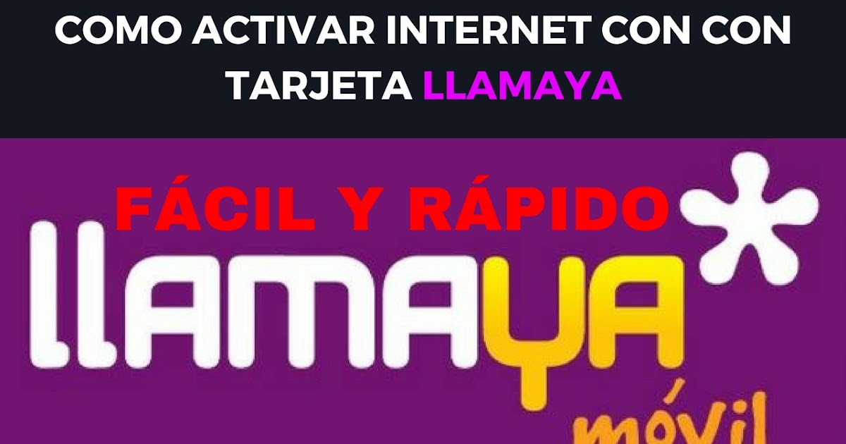 TECNO MÓVIL: Activar internet con tarjeta Llamaya