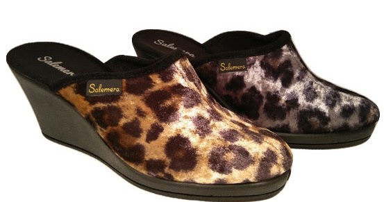 Zapatillas estar por casa cuña alta salemera Clearance