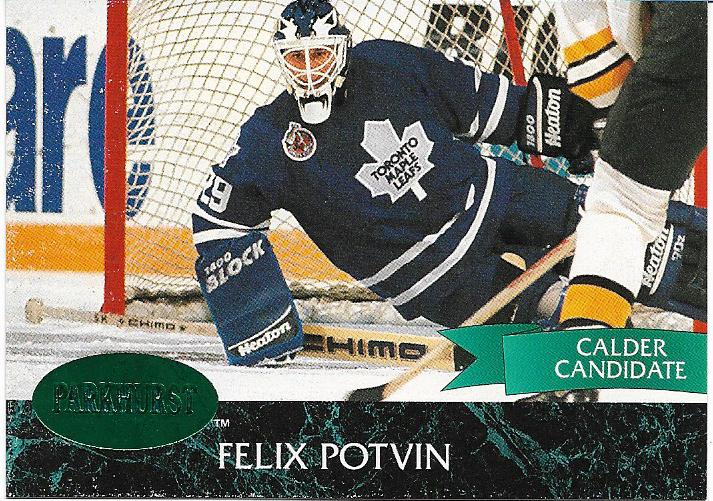 My PCs–one card at a time: Felix Potvin card #9 1992-93 Parkhurst