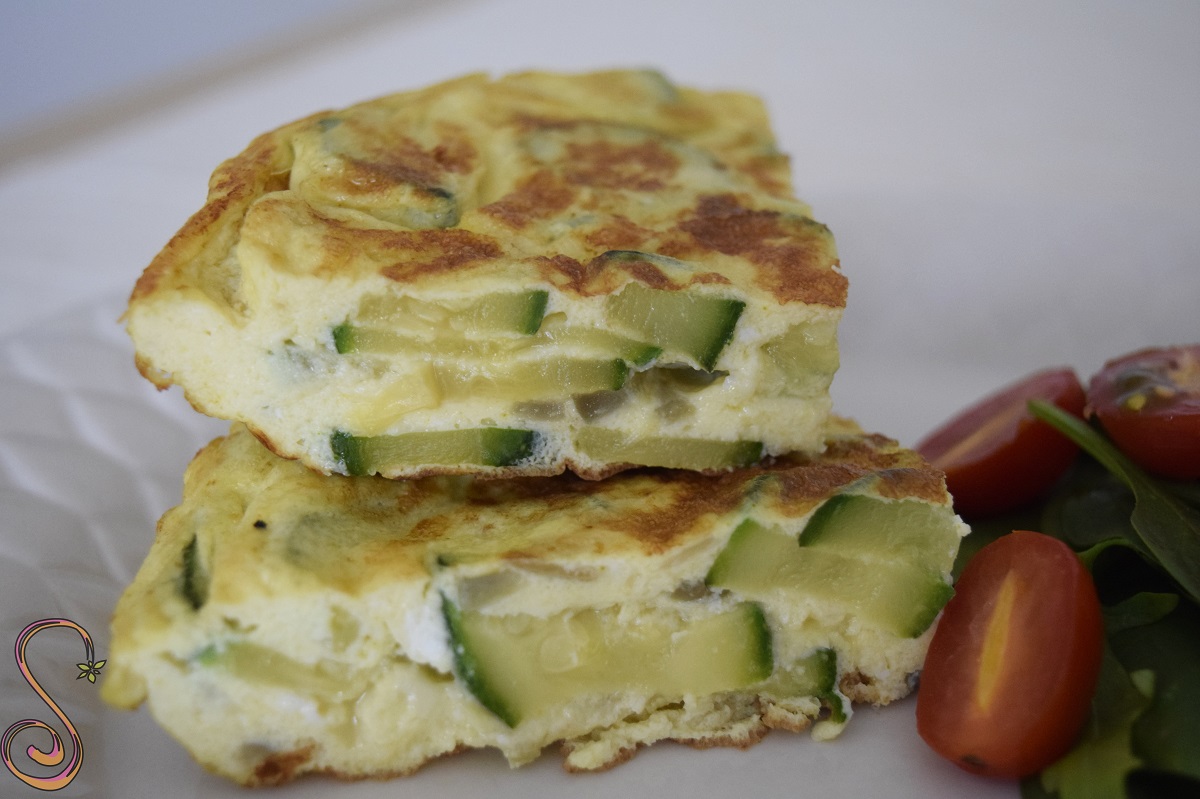 Tortilla de zucchini y queso Sabrina´s Sea of Colors