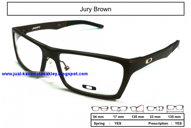 Frame Kacamata  Oakley  Jury Brown Kaca Mata  Oakley  