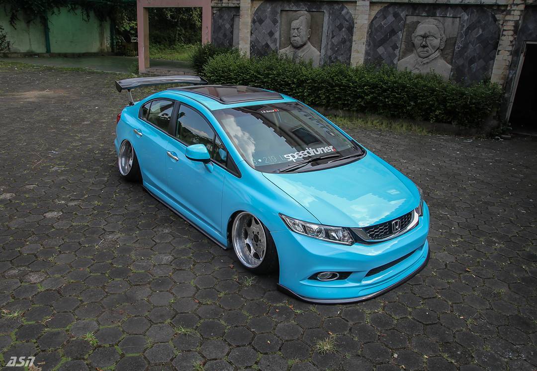 Modifikasi Mobil Ceper Honda Civic  Mintea Blue Owner 