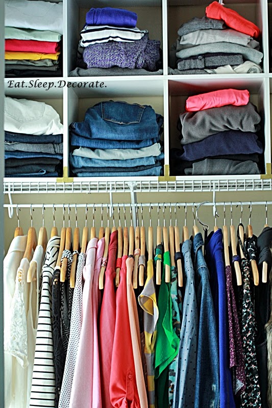 Eat. Sleep. Decorate.: Master Closet Organization {Before & After}