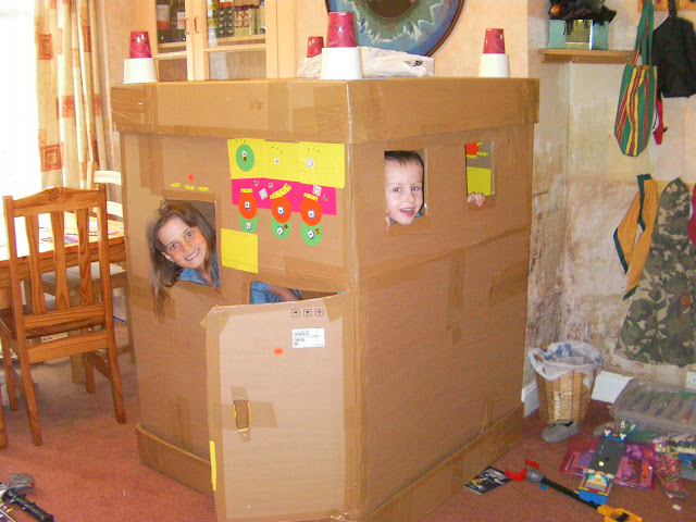 cardboard box childrens den
