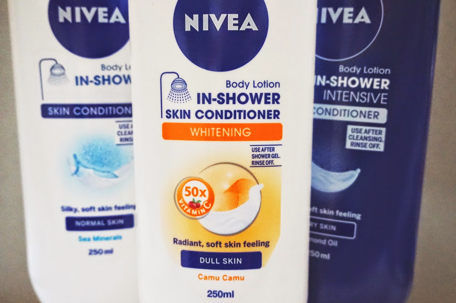 dmints Sponsored Review NIVEA InShower Whitening Skin Conditioner