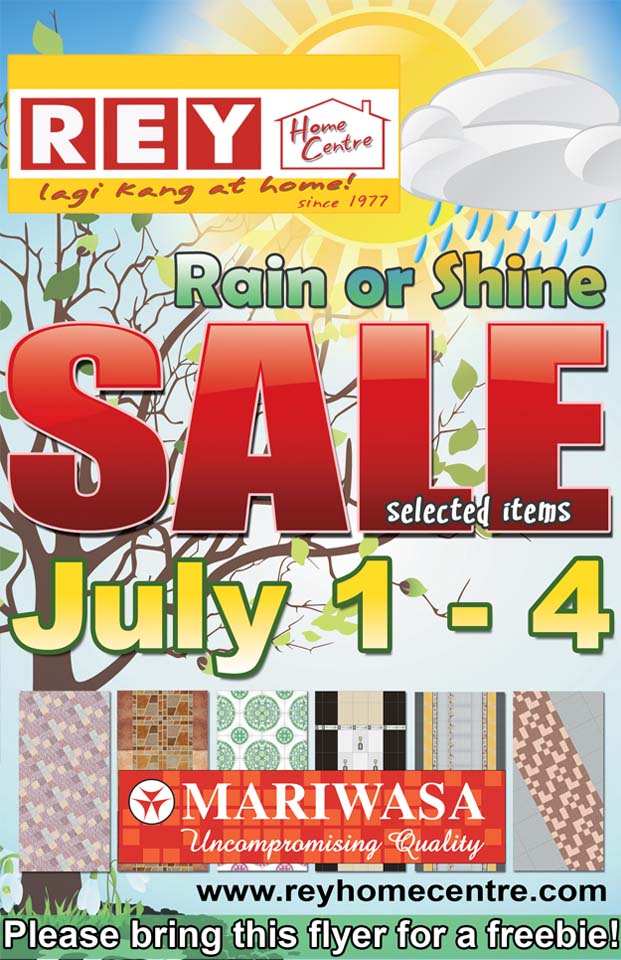 Rey Home Centre Rain or Shine Sale | Great Sales, Great Finds Around ...