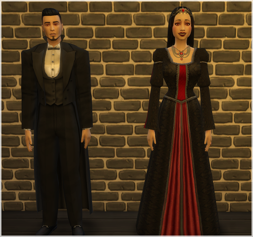 Sims 4 CC's - The Best: TS2 Vampire Outfits Conversion by Mathcope