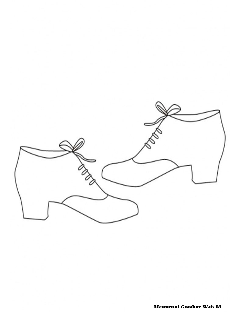 Mewarnai Gambar Alas Kaki Mewarnai Gambar