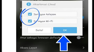 notifikasi tentang akselerasi cloud