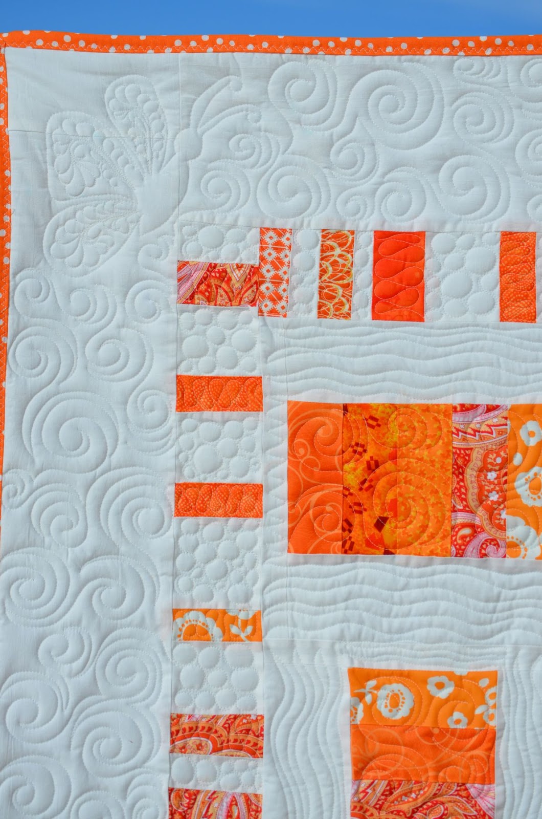 Alycia Quilts Quiltygirl Orange Creamsicle Quilt