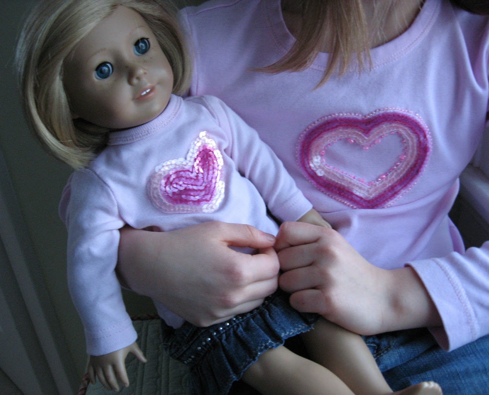 A Doll for all Seasons How to make matching girl and doll tee shirts