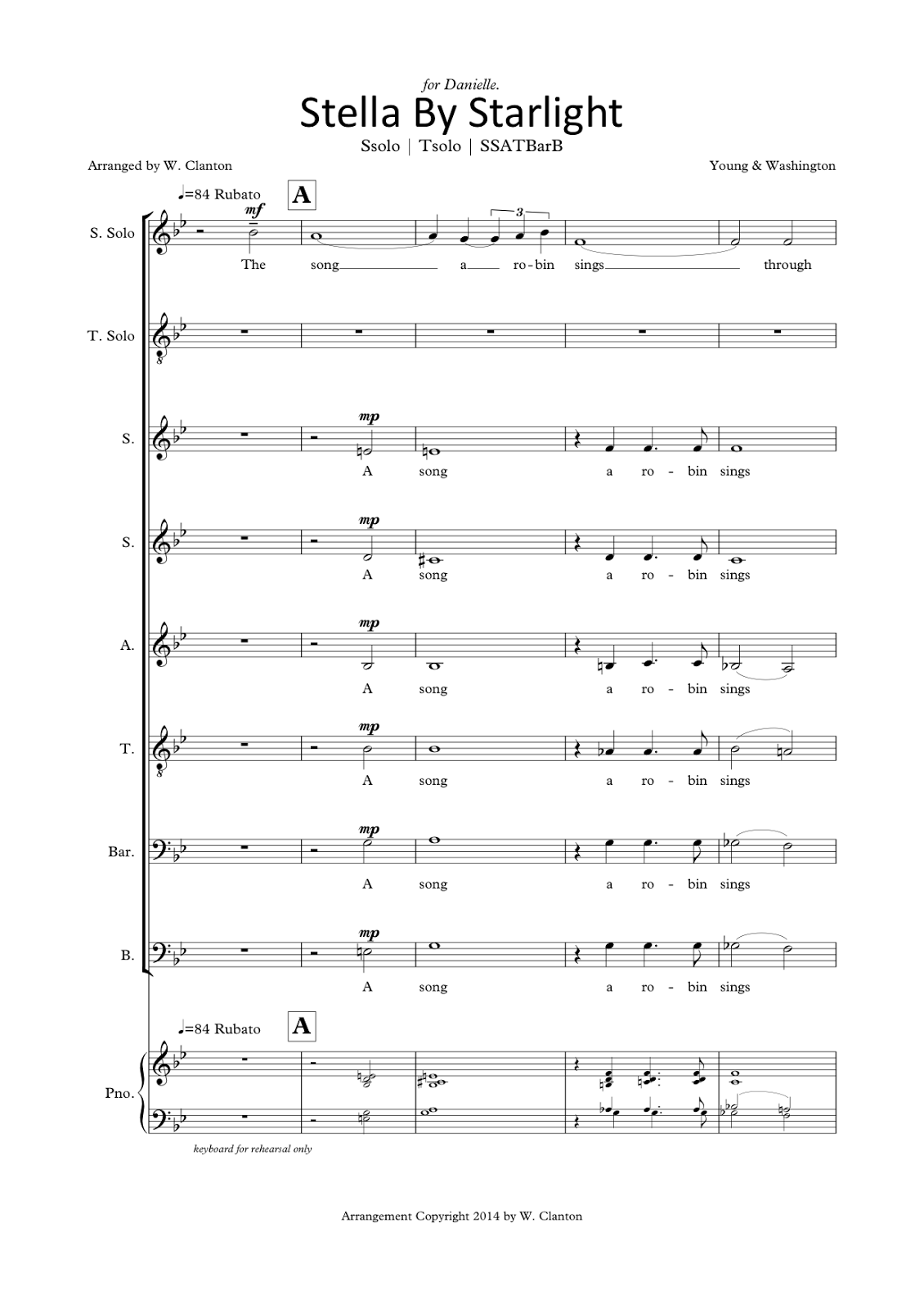 University of Victoria Vocal Jazz Ensemble Free Arrangement