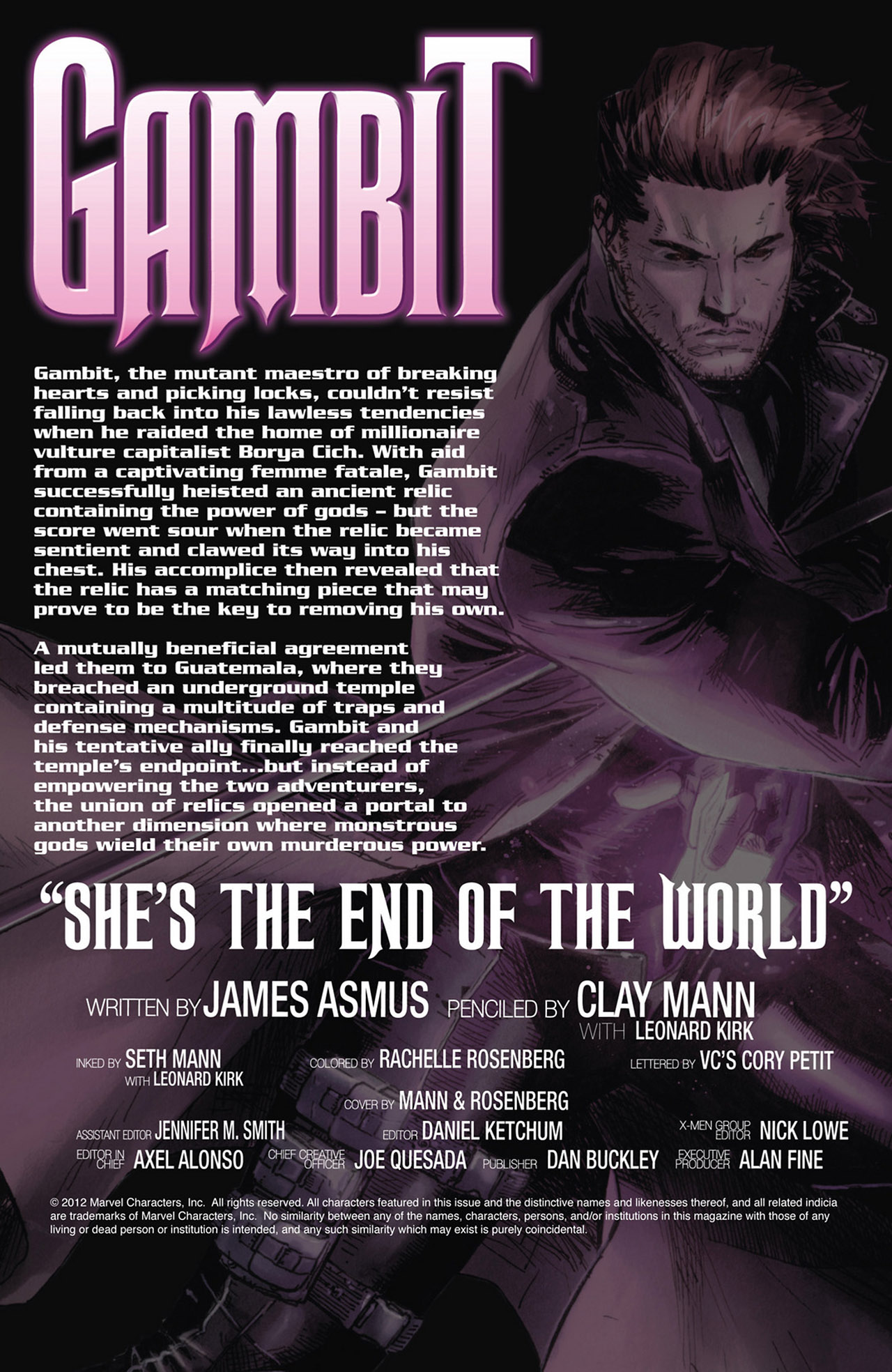 Read online Gambit (2012) comic -  Issue #4 - 2