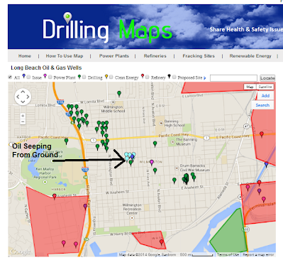 Wilmington oil spill map
