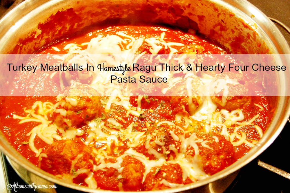 Turkey Meatball Recipe in Homestyle Ragu Sauce & Giveaway At Home