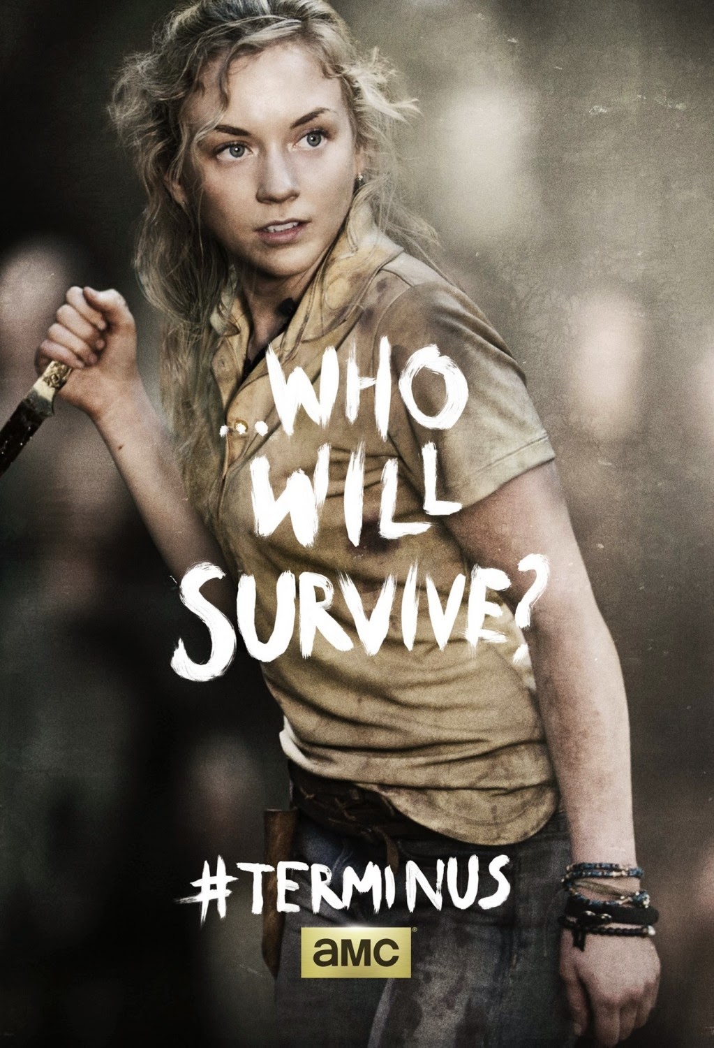 The Walking Dead Season 4 Finale “Terminus” One Sheet Television Posters - ...Who Will Survive? - Emily Kinney as Beth Greene
