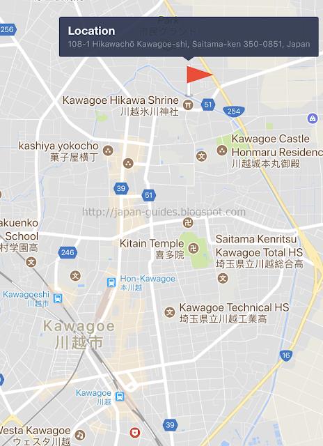 ซากุระ คาวาโกเอะ Kawagoe Sakura Hikawa map