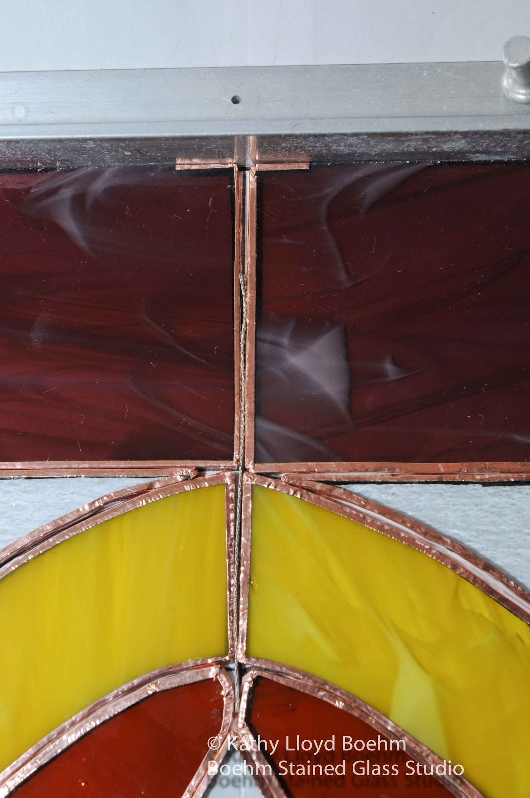 Boehm Stained Glass Blog Geometric beveled stained glass window